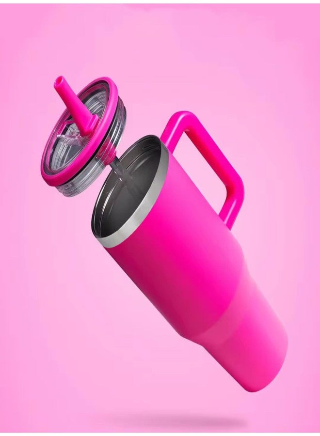 FUBIX 1200ML Stainless Steel Tumbler with Lid & Straw | Double-Wall Vaccum Insulated | 100% Leak-Proof Sipper for Hot and Cold Drink for Office, Gym, Car (Pink) - Image 5